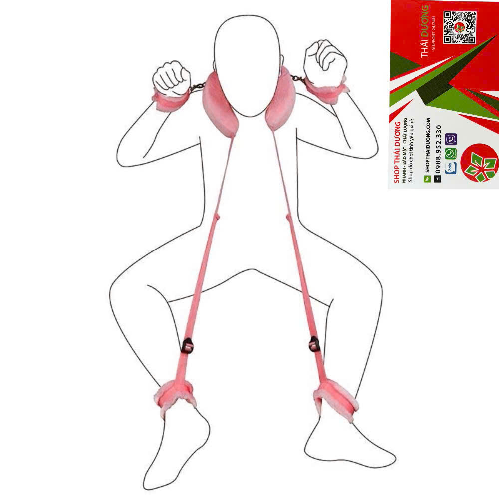 Gối BDSM Cố Định Chân Tay Cao Cấp Kèm Gối Chữ U BDSM hỗ trợ kích thích khi quan hệ