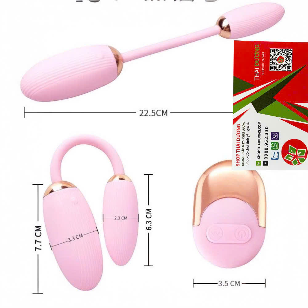 Máy rung tình yêu điều khiển từ xa uốn cong 2 đầu Khích thích đa điểm