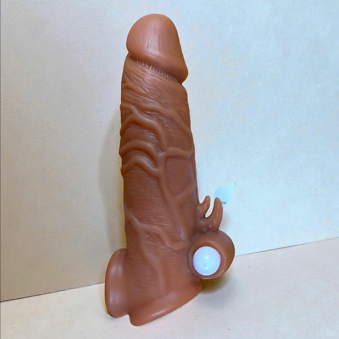 Bao Đôn Dên Dương Vật Yeain Lock Love Cao Cấp Có Rung & Quay Đeo - Cách Tăng Kích thước