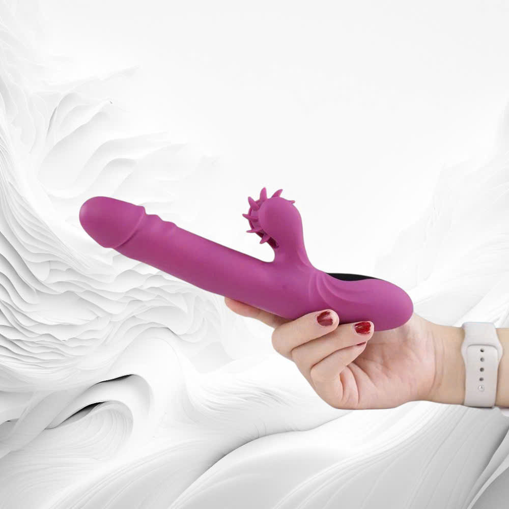 Dương Vật Giả Yeain Hot Wheel Cao Cấp Thụt Telescopic Tỏa Nhiệt Kết Hợp Lưỡi Liếm