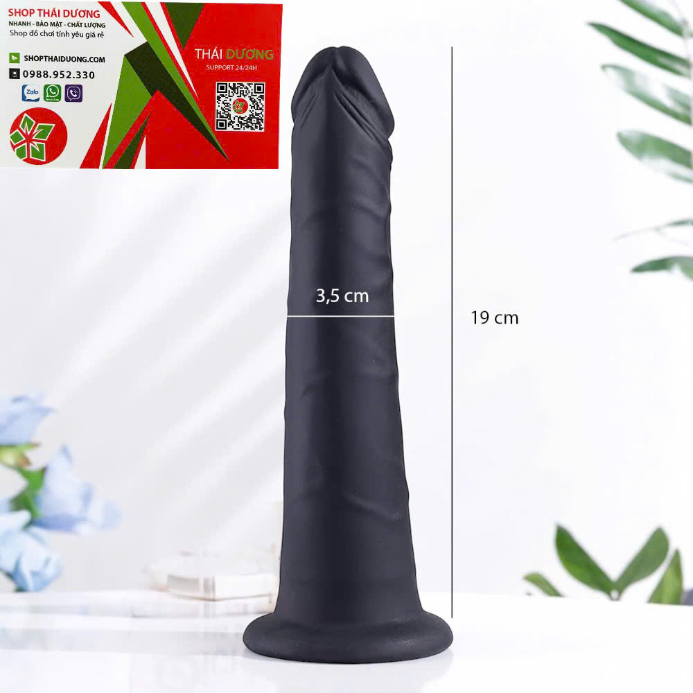 Dương Vật Giả Keon Vacuum-Lock Silicon Cao Cấp – Gân Nổi Mềm Mại, Đế Hút Chân Không Tăng Khoái Cảm