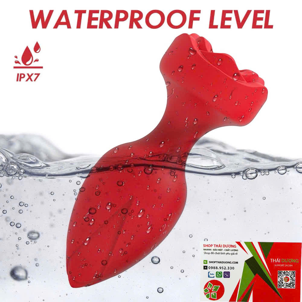 Phích Cắm Hậu Môn Hoa Hồng Cao Cấp  10 Chế Độ Rung Điều Khiển Từ Xa