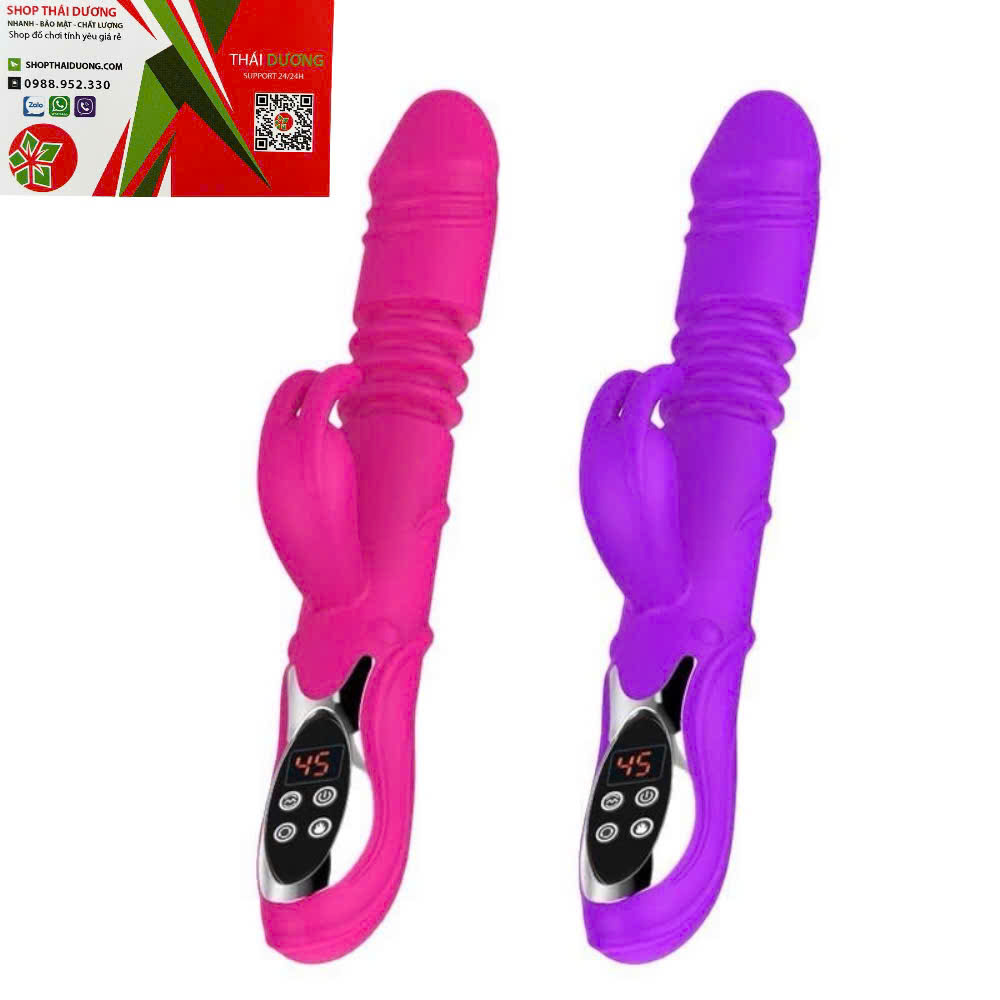 Dương Vật Giả Rabbit Vibrator Đa Năng  Rung Mạnh, Thụt Tự Động, Phát Nhiệt Ấm Nóng Cao Cấp