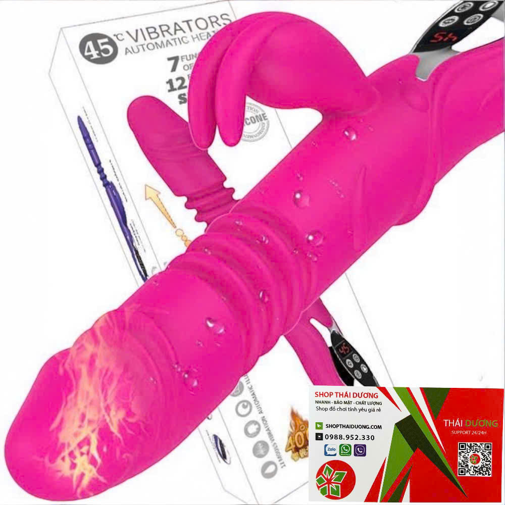 Dương Vật Giả Rabbit Vibrator Đa Năng  Rung Mạnh, Thụt Tự Động, Phát Nhiệt Ấm Nóng Cao Cấp