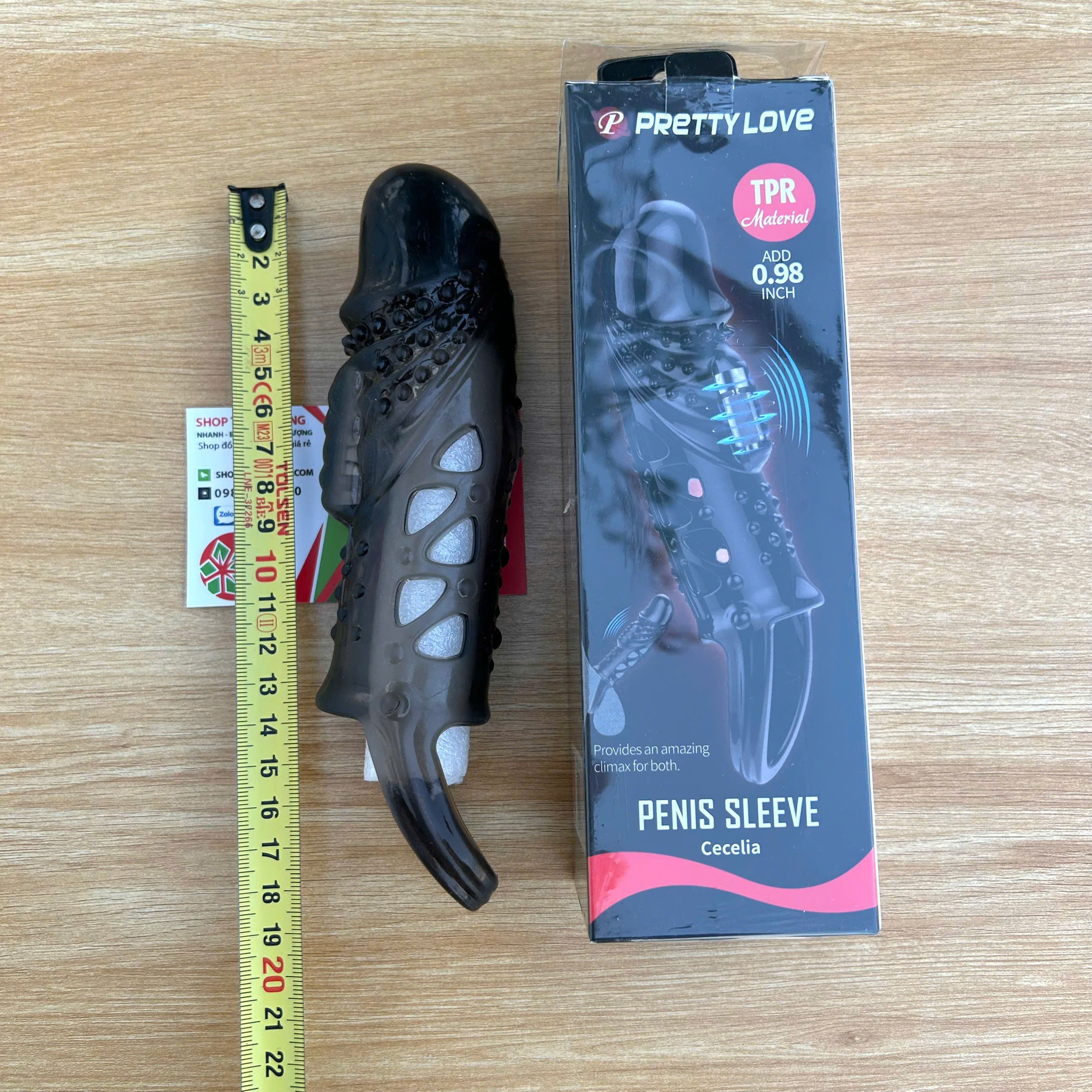 Bao Cao Su Đôn Dên Có Rung Pretty Love Cecelia Tăng Kích Thước & Kích Thích Mạnh