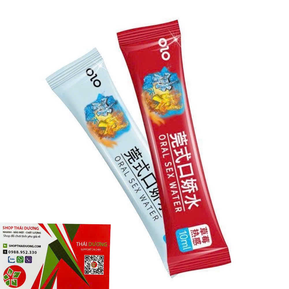 Nước Tình Yêu OLO BJ Băng Lửa Cool & Hot  Gel Oral Sex Hộp 4 Cặp