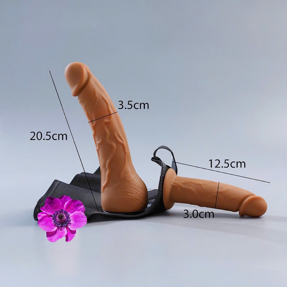 Dương Vật Giả 2 Đầu Yeain Double Wings  Có Đai Đeo & Remote Điều Khiển Từ Xa