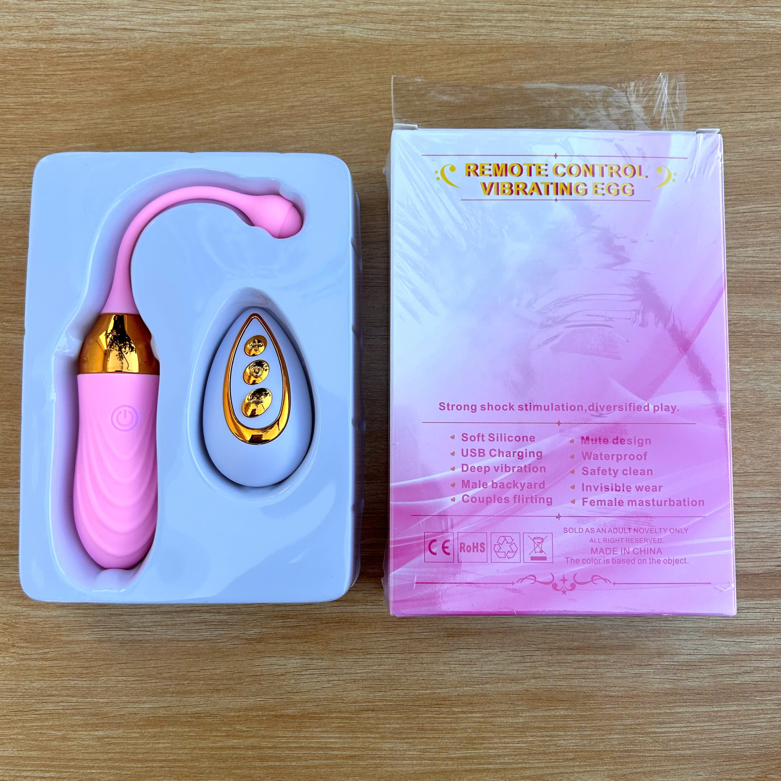 Trứng Rung Luminous Không Dây  Điều Khiển Từ Xa 10 Chế Độ, Sạc USB Hiện Đại