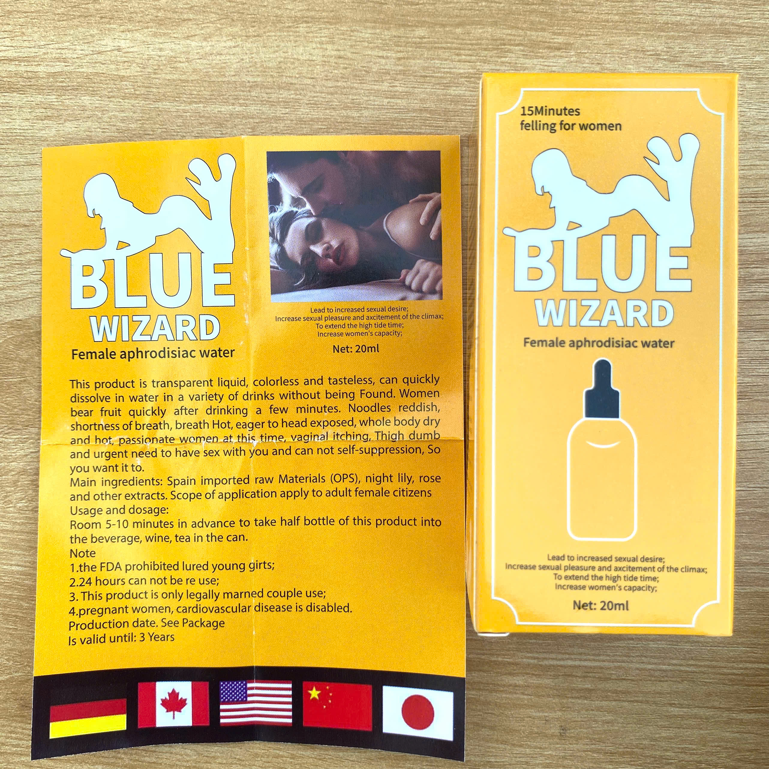Kích Dục Nữ Blue Wizard Gold 20ml  Tinh chất tăng cường sinh lý nữ cao cấp, chính hãng