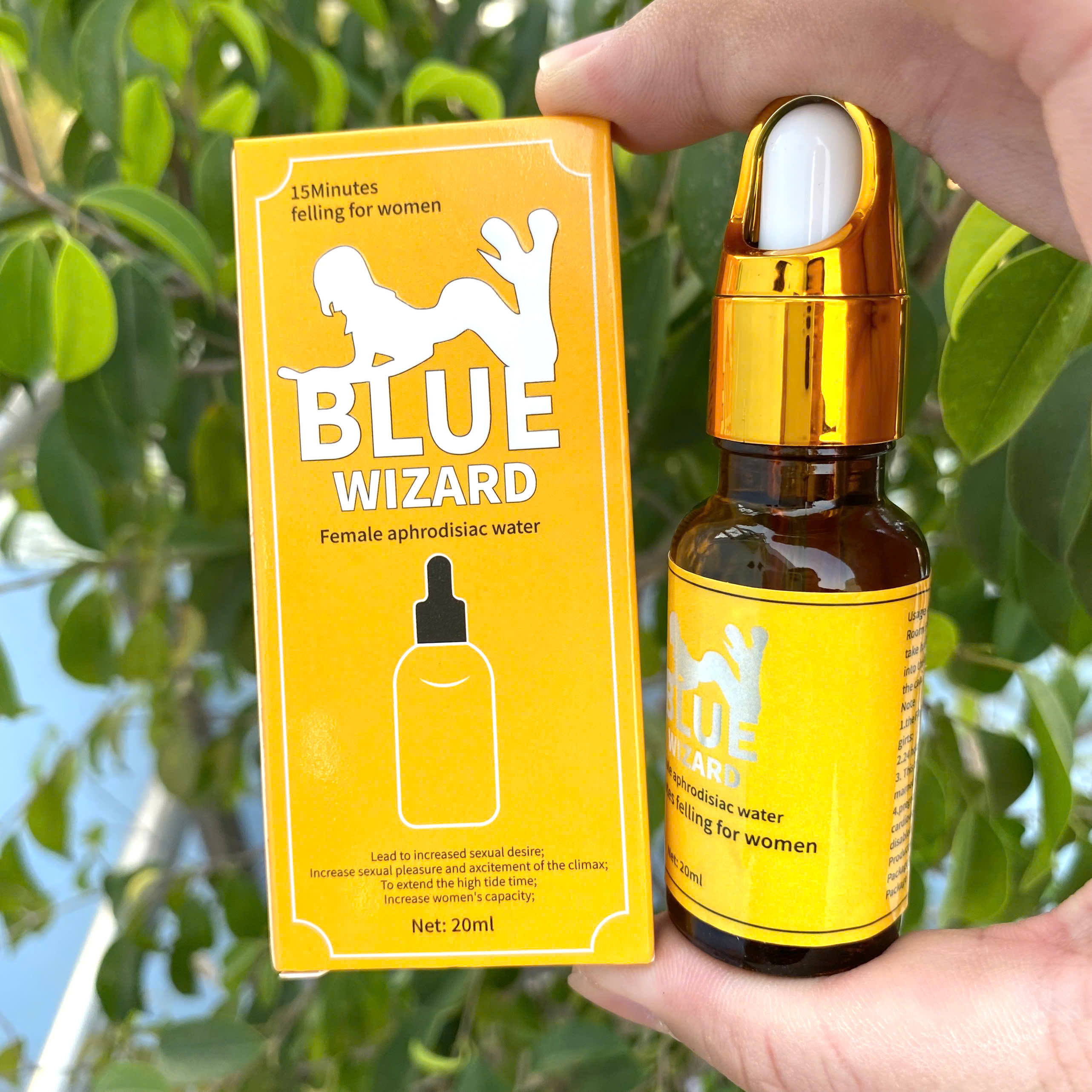 Kích Dục Nữ Blue Wizard Gold 20ml  Tinh chất tăng cường sinh lý nữ cao cấp, chính hãng