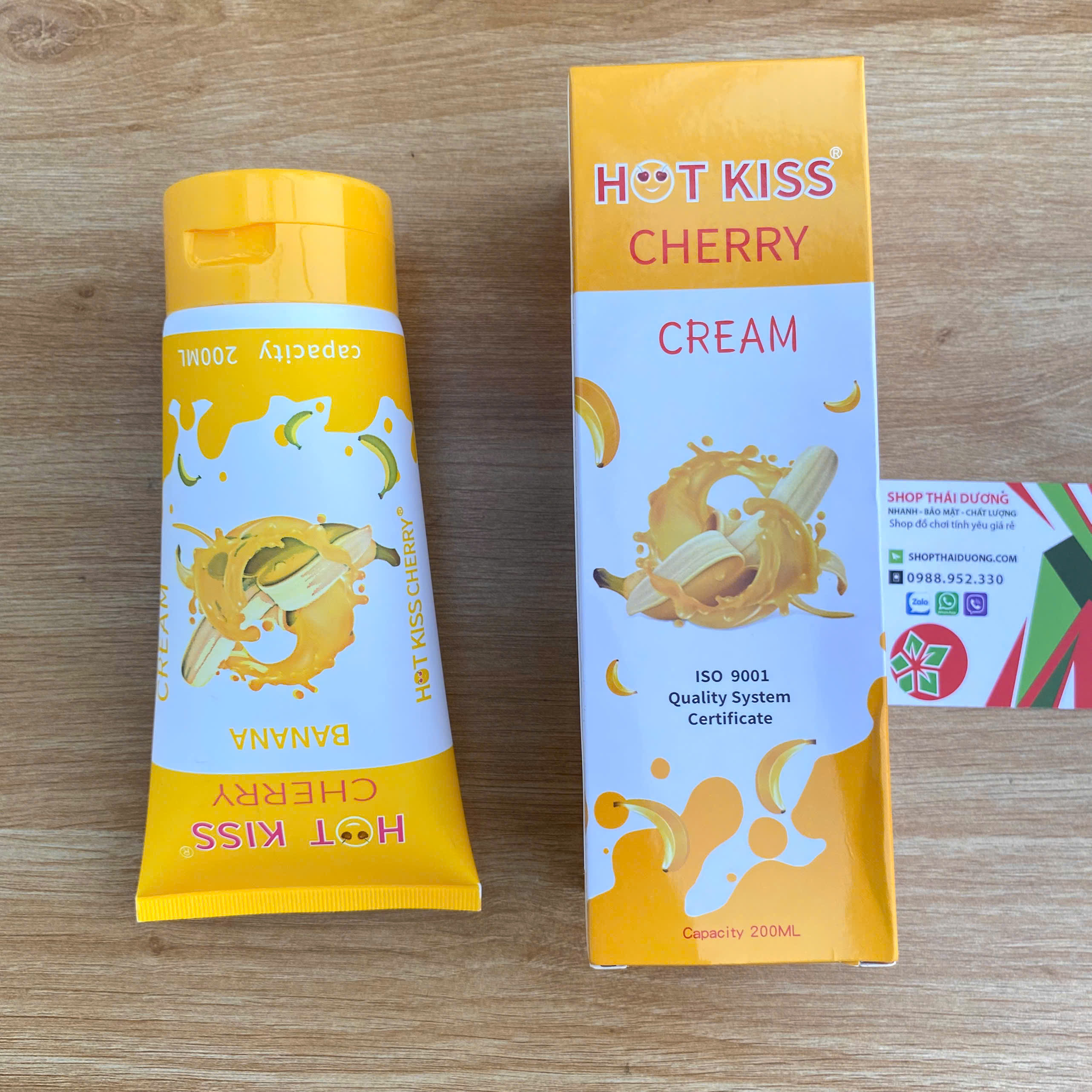 Hot Kiss Chery BANANA  Gel Bôi Trơn Hương Thơm Cao Cấp 200ml