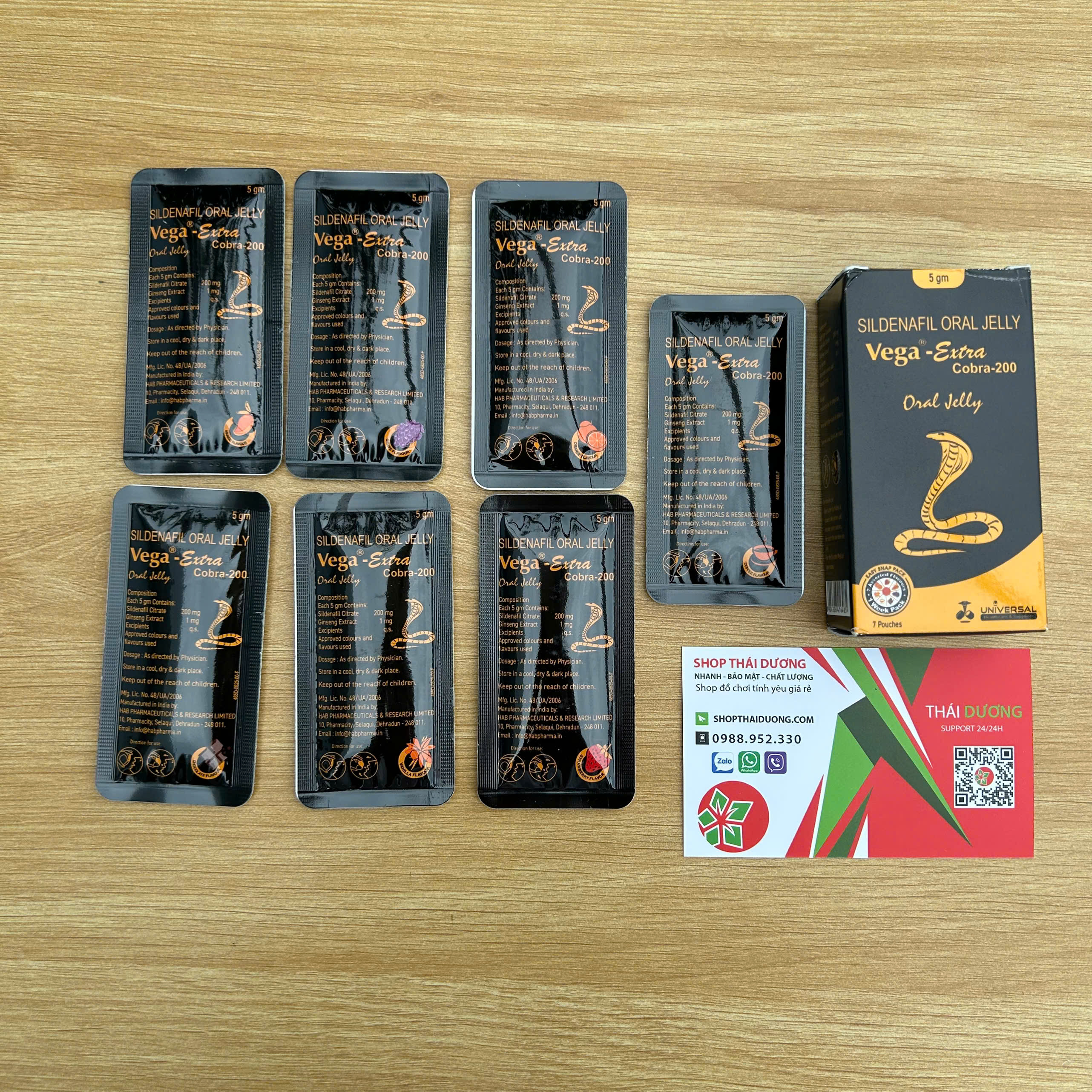 Vega-Extra Cobra 200mg – Thạch Uống Cấp Tốc Giúp Tăng Cương Cứng, Chống Xuất Tinh Sớm Cho Nam