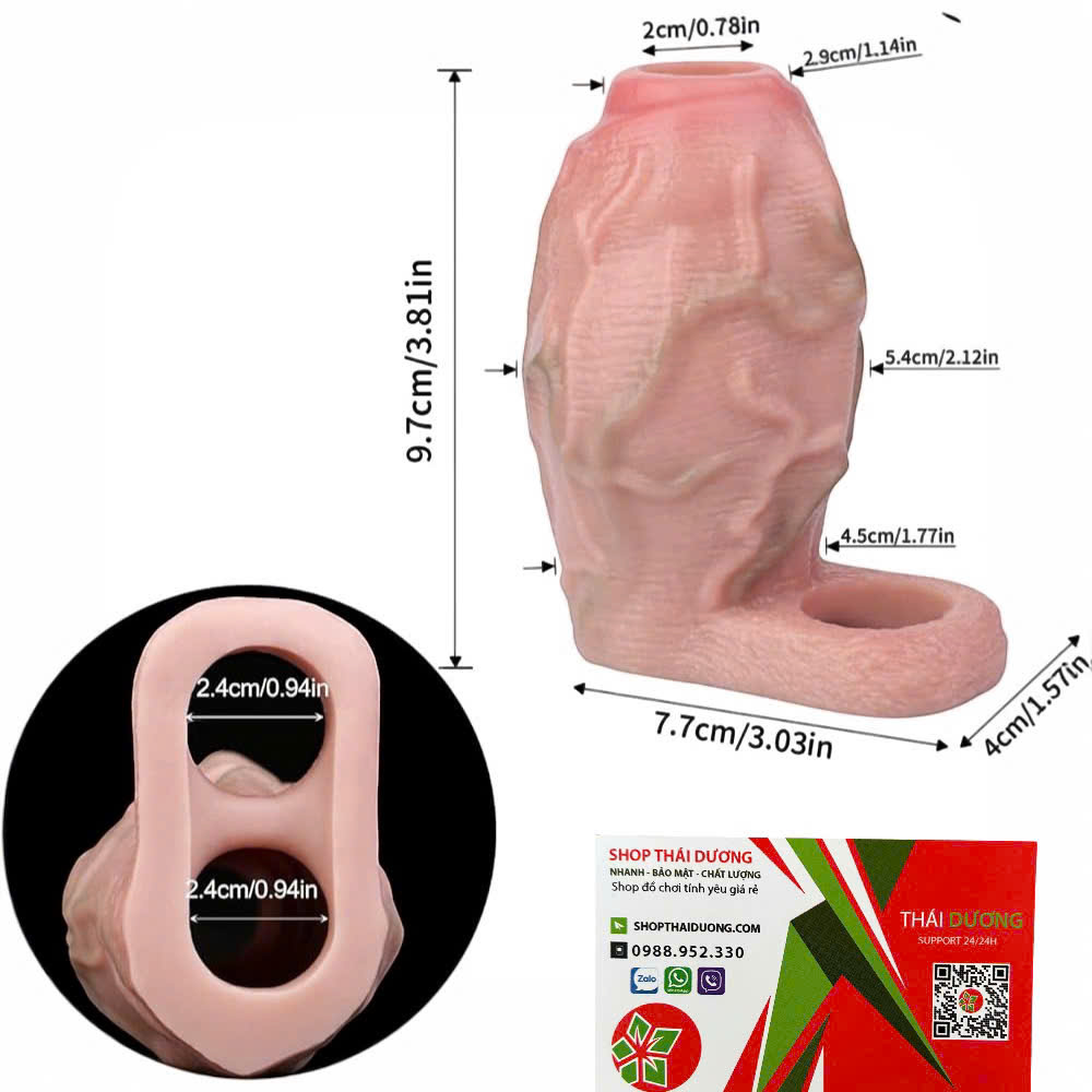 Bao Đôn Dên Hở Đầu FAAK Cao Cấp Nhân Đôi Kích Thước, Chống Xuất Sớm