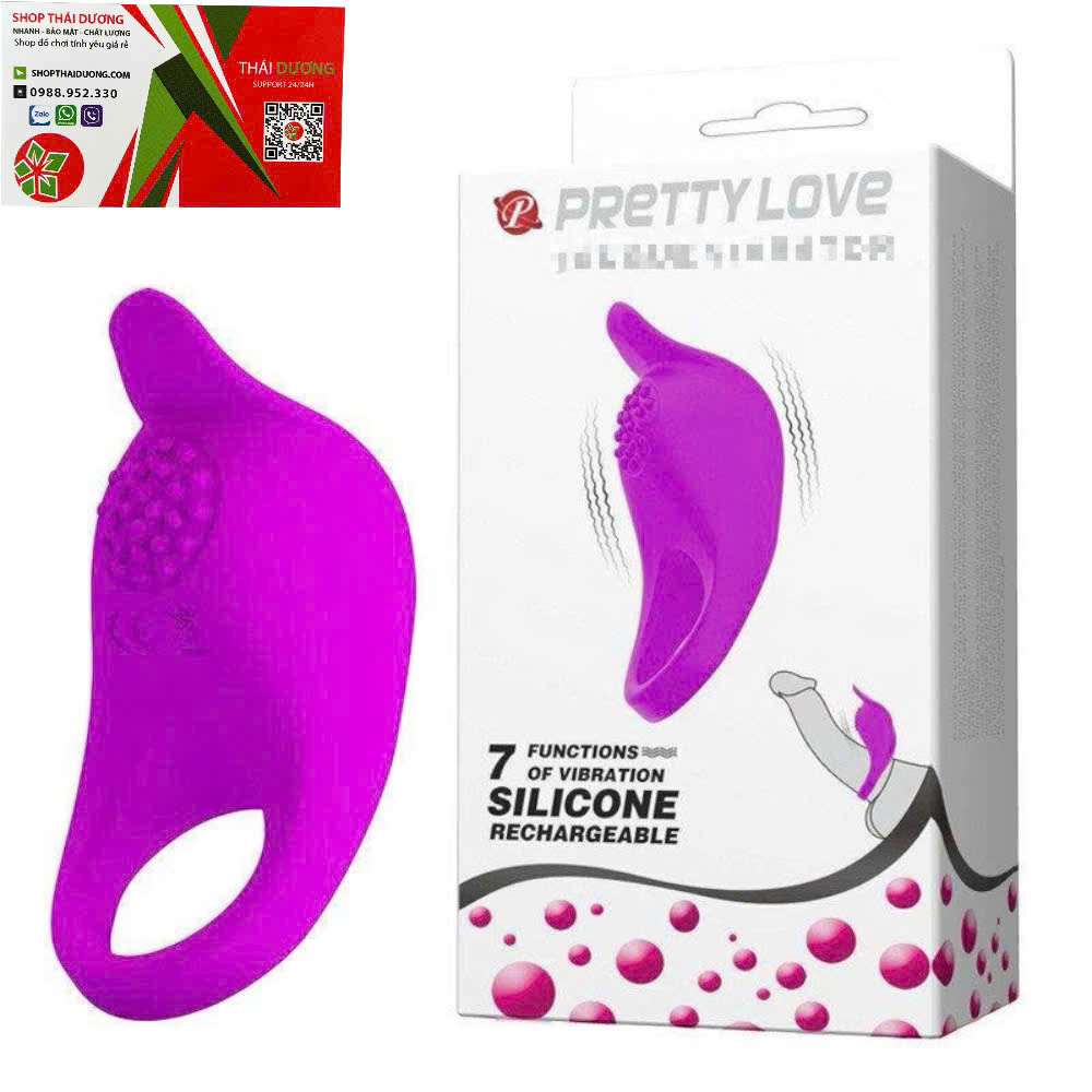 Siêu Phẩm Vòng Rung Tăng Khoái Cảm Nam PrettyLove 7 Chế Độ Chính Hãng