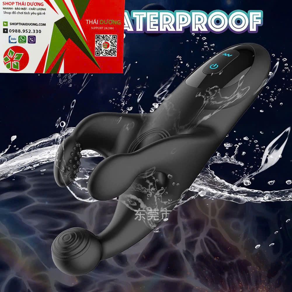 Máy massage kích thích dương vật và tinh hoàn Black Trident cho nam