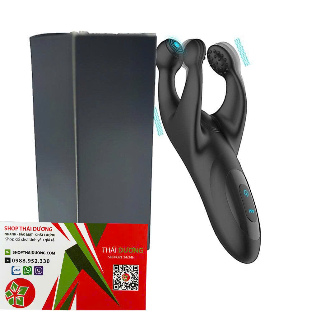 Máy massage kích thích dương vật và tinh hoàn Black Trident cho nam