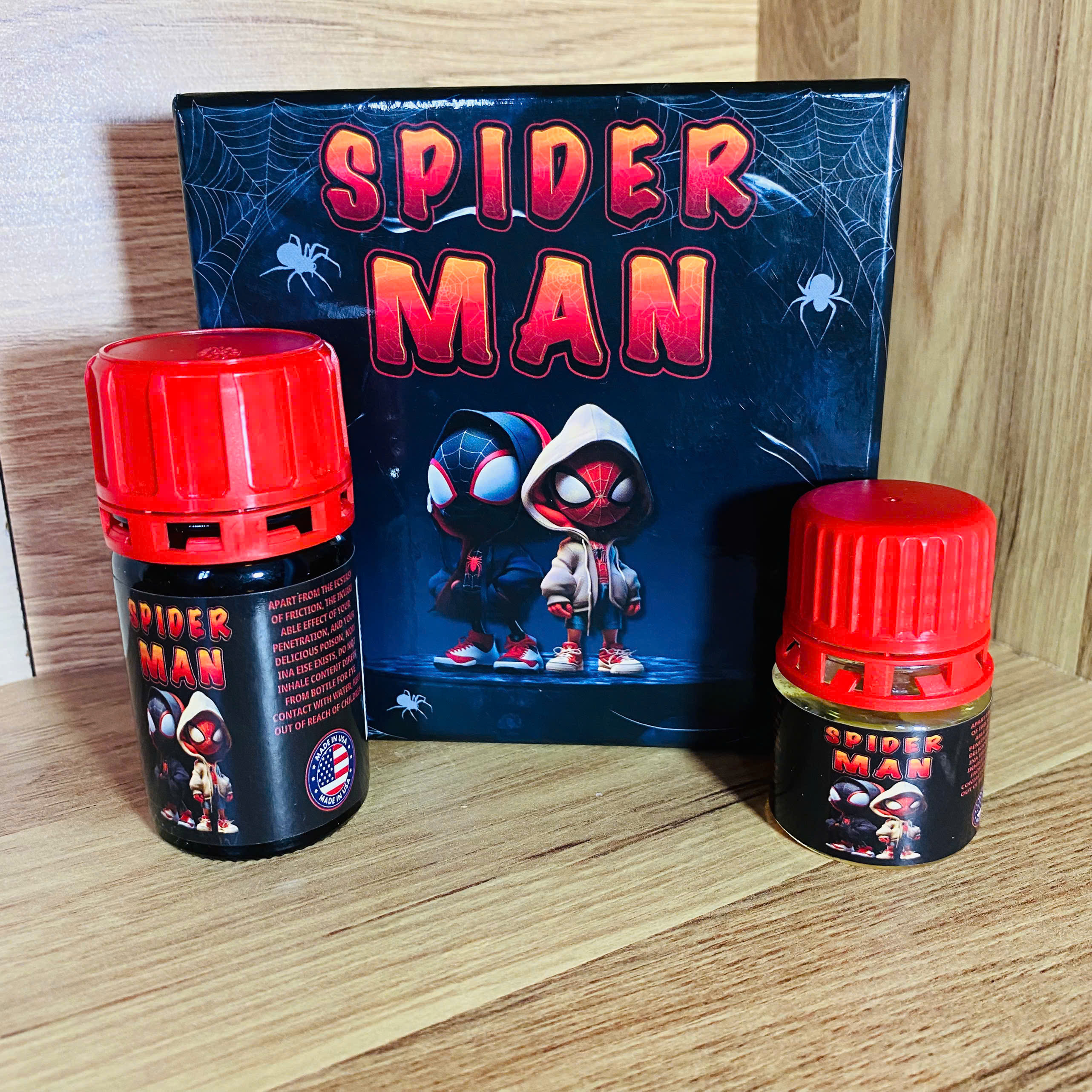 Set Hộp Popper Spider Man 60ml - Kích Thích Hưng Phấn Cực Đỉnh, Hiệu Quả Tức Thì
