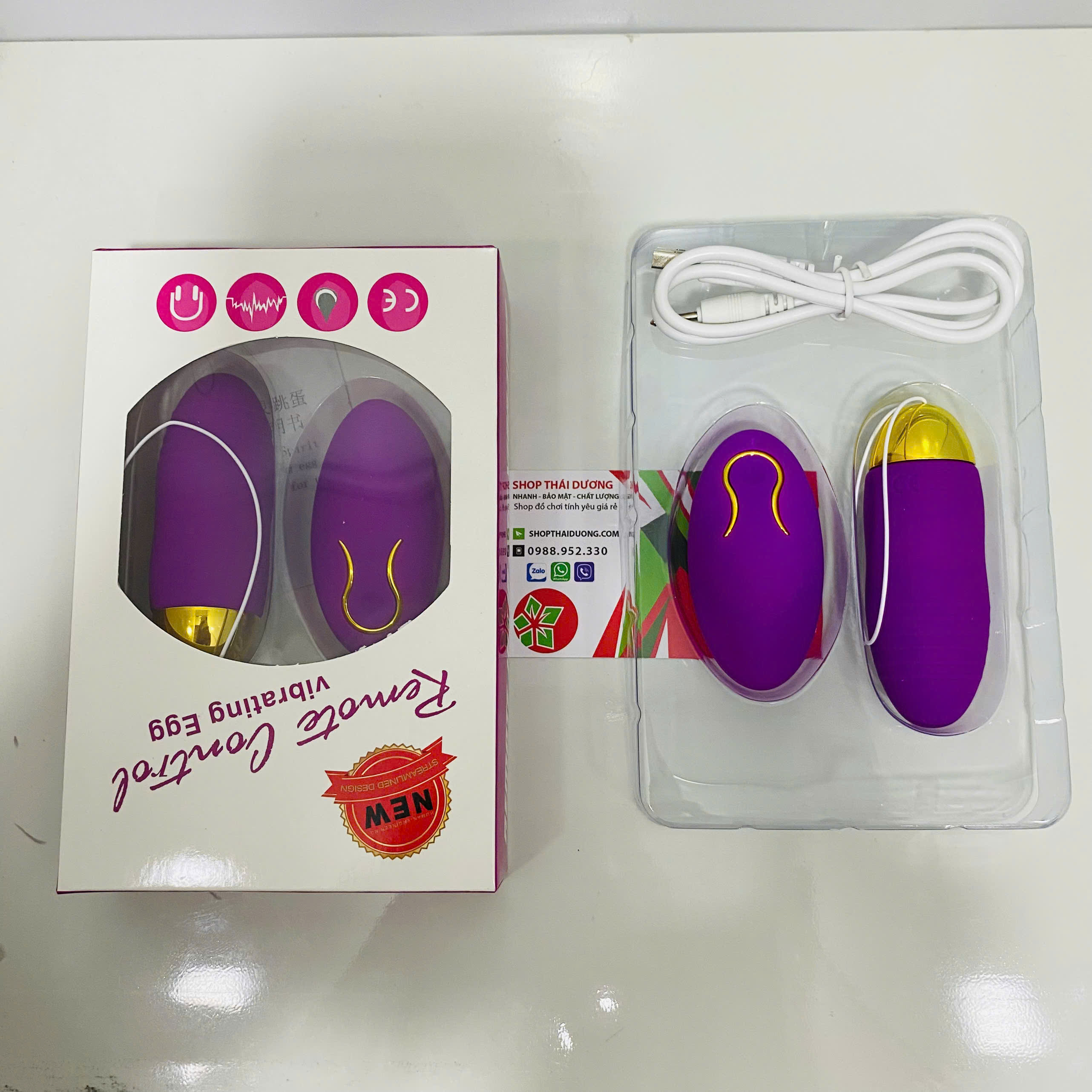 Trứng Rung ManNuo Charge - Điều Khiển Từ Xa_Pin Sạc Bền Bỉ, Tăng Khoái Cảm Cho Nữ