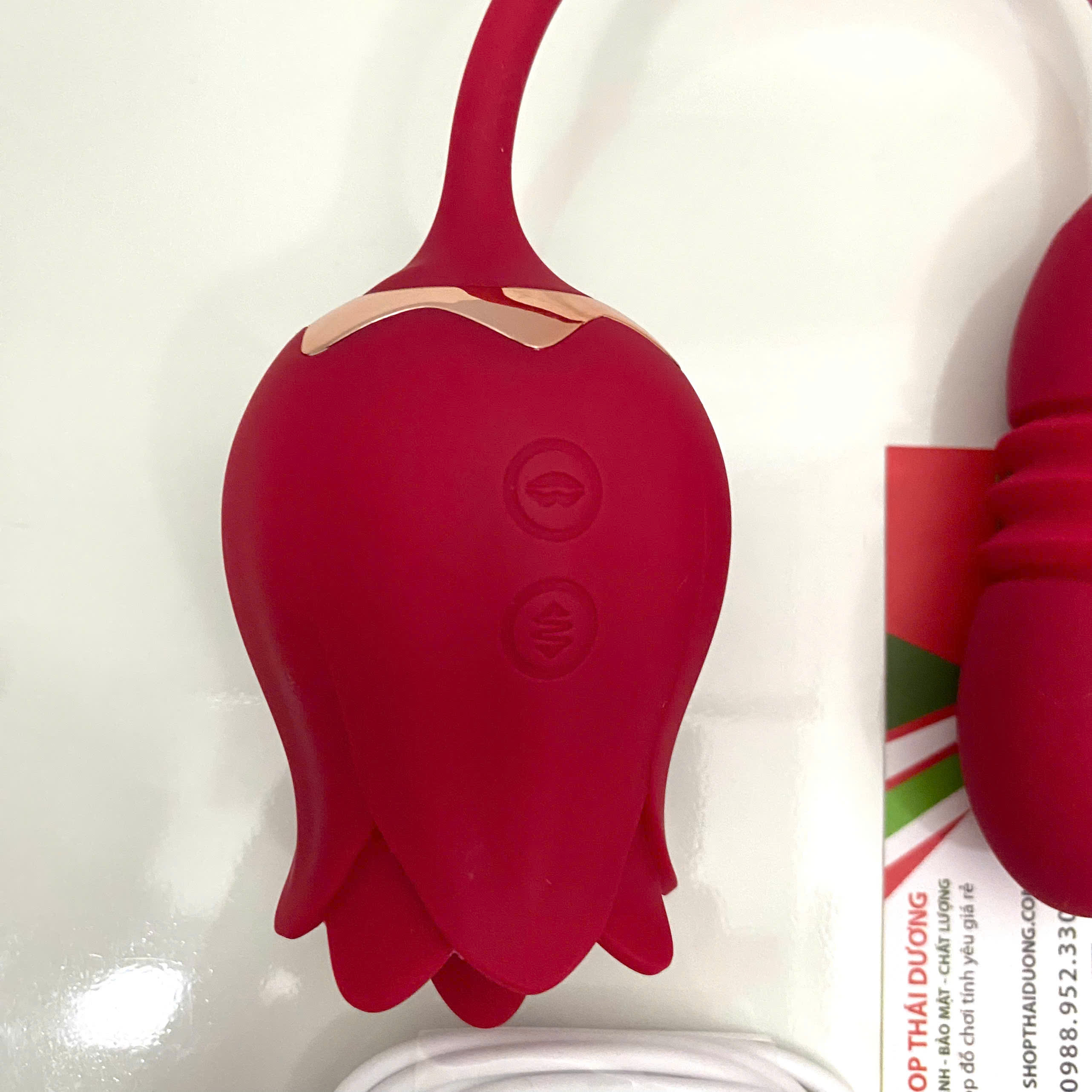 Máy Mát xa liếm Lưỡi 2 Đầu Kết Hợp Rung Thụt 7 Chế Độ Lưỡi Liếm Cho Nữ Thủ Dâm