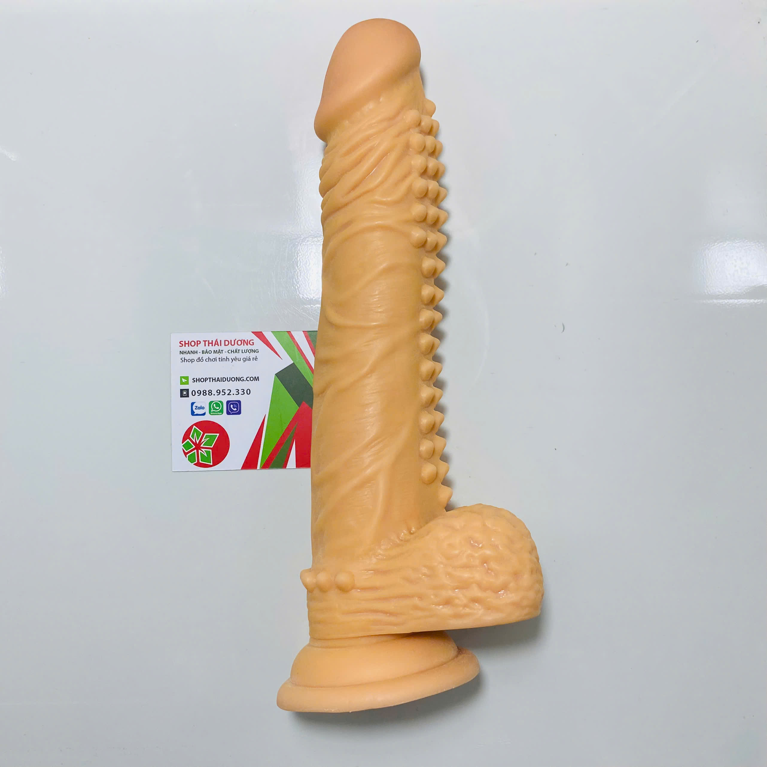 Đại lý Dương Vật Giả Hít Tường Có Bìu -Kết Hợp Gai nhỏ Tạo Ra Cảm Giác Cực Sướng Khi Dùng - giá rẻ