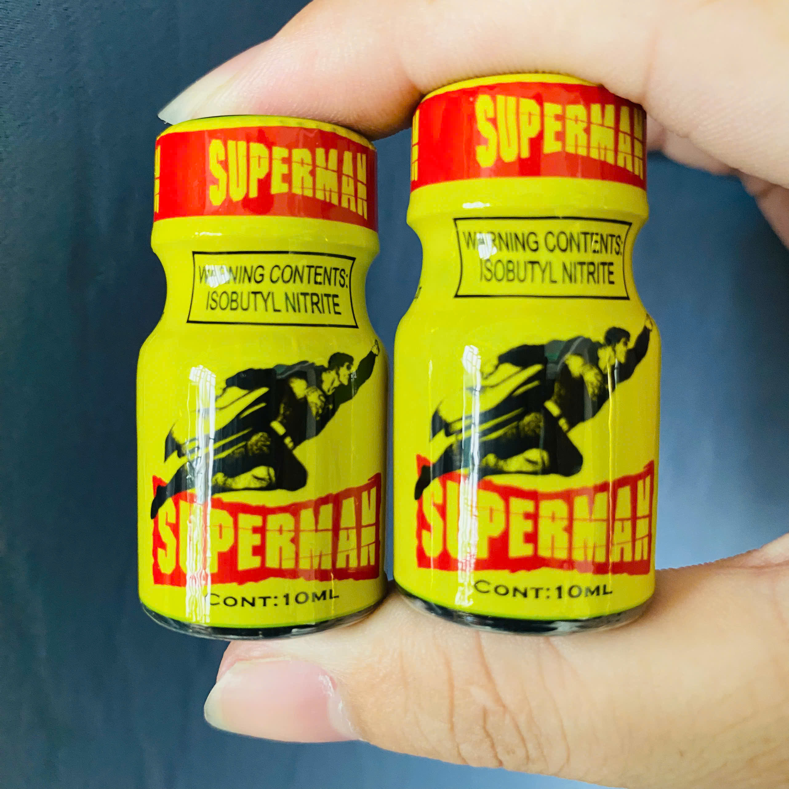 Popper Supermen 10ml Chính Hãng - Chai Hít PWD USA, Tăng Cảm Giác Cực Mạnh Cho Top Bot