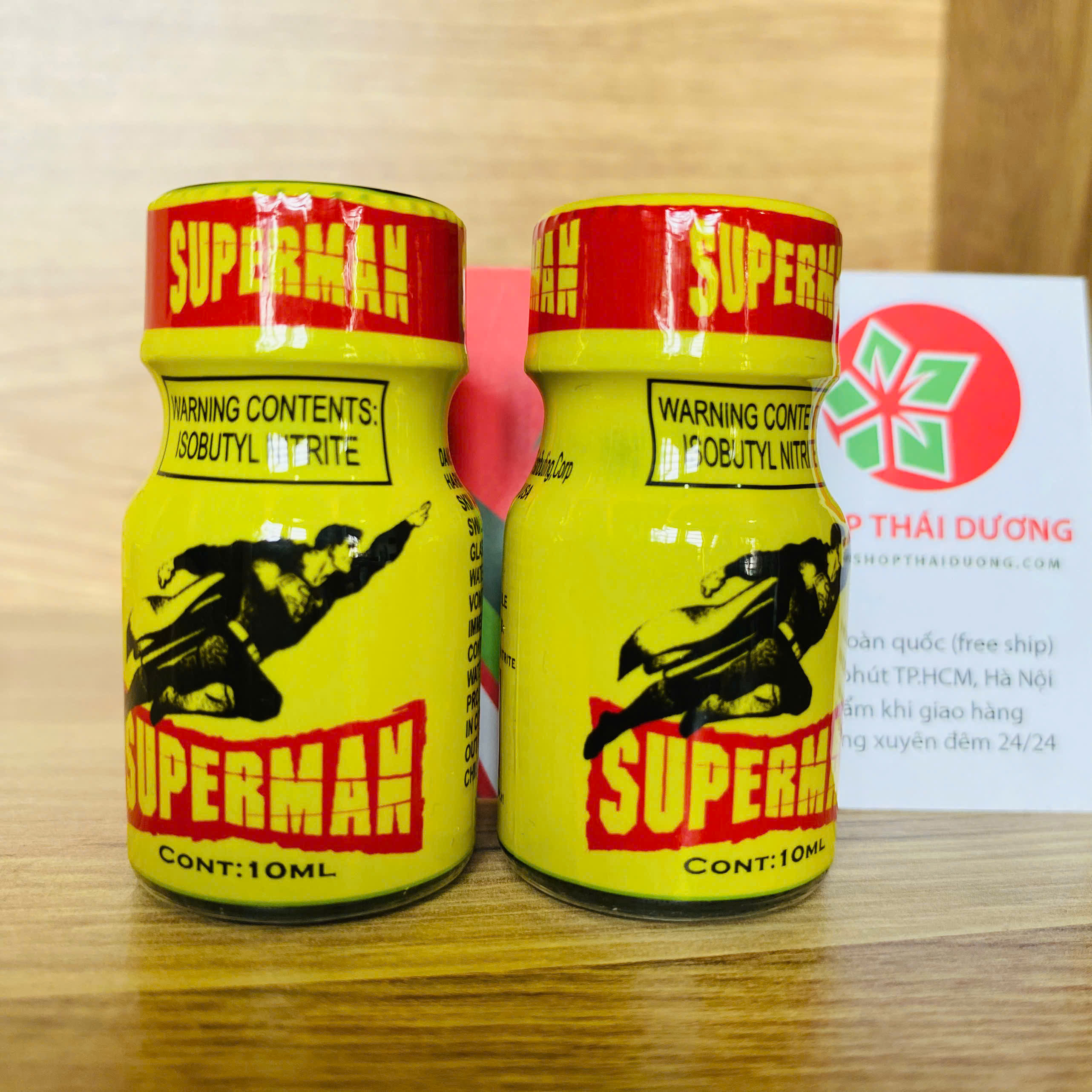 Popper Supermen 10ml Chính Hãng - Chai Hít PWD USA, Tăng Cảm Giác Cực Mạnh Cho Top Bot