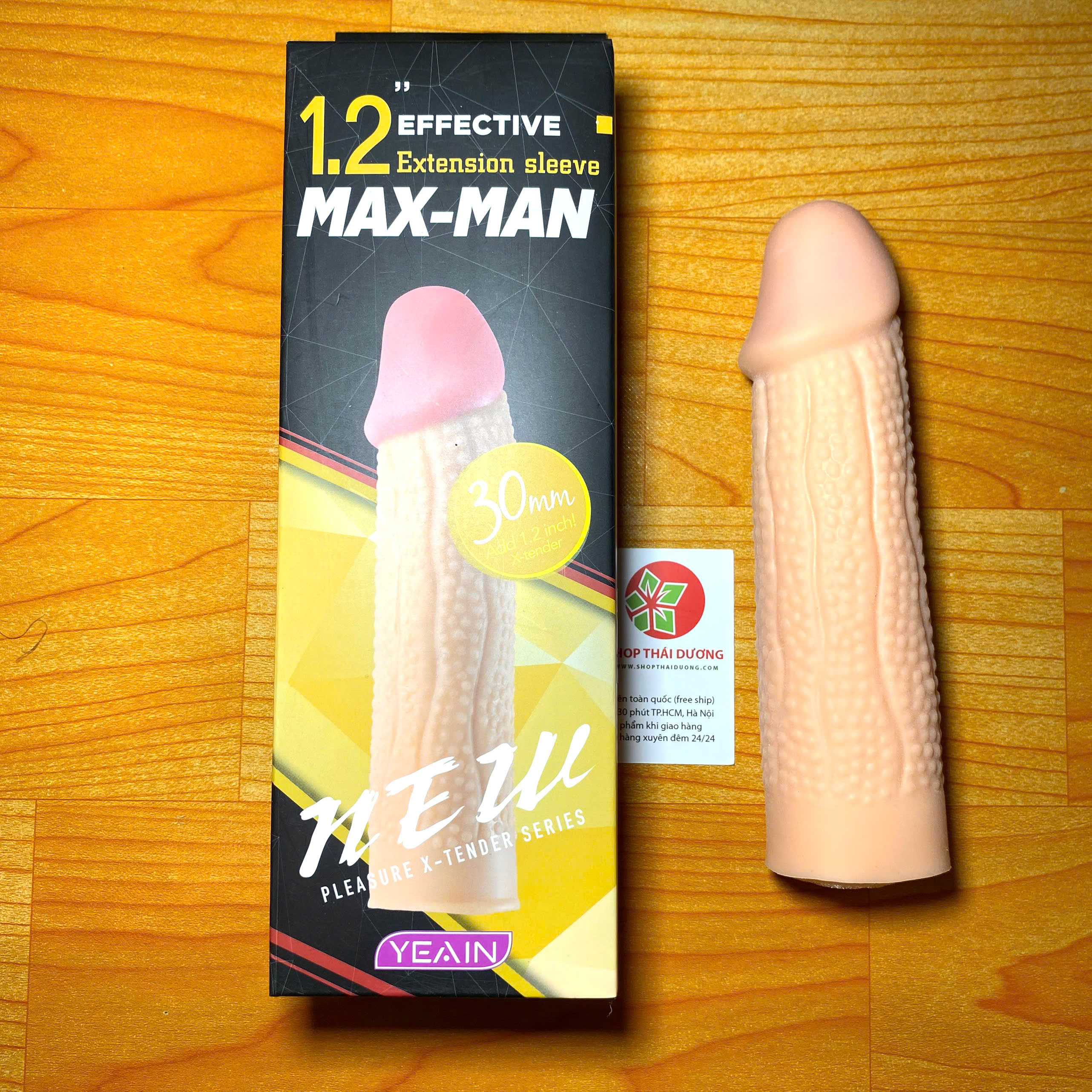 Bao Đôn Dên Gân Gai Yeai Maxman 30mm - Tăng Kích Thước Nam, Cực Phê Khi Sử Dụng