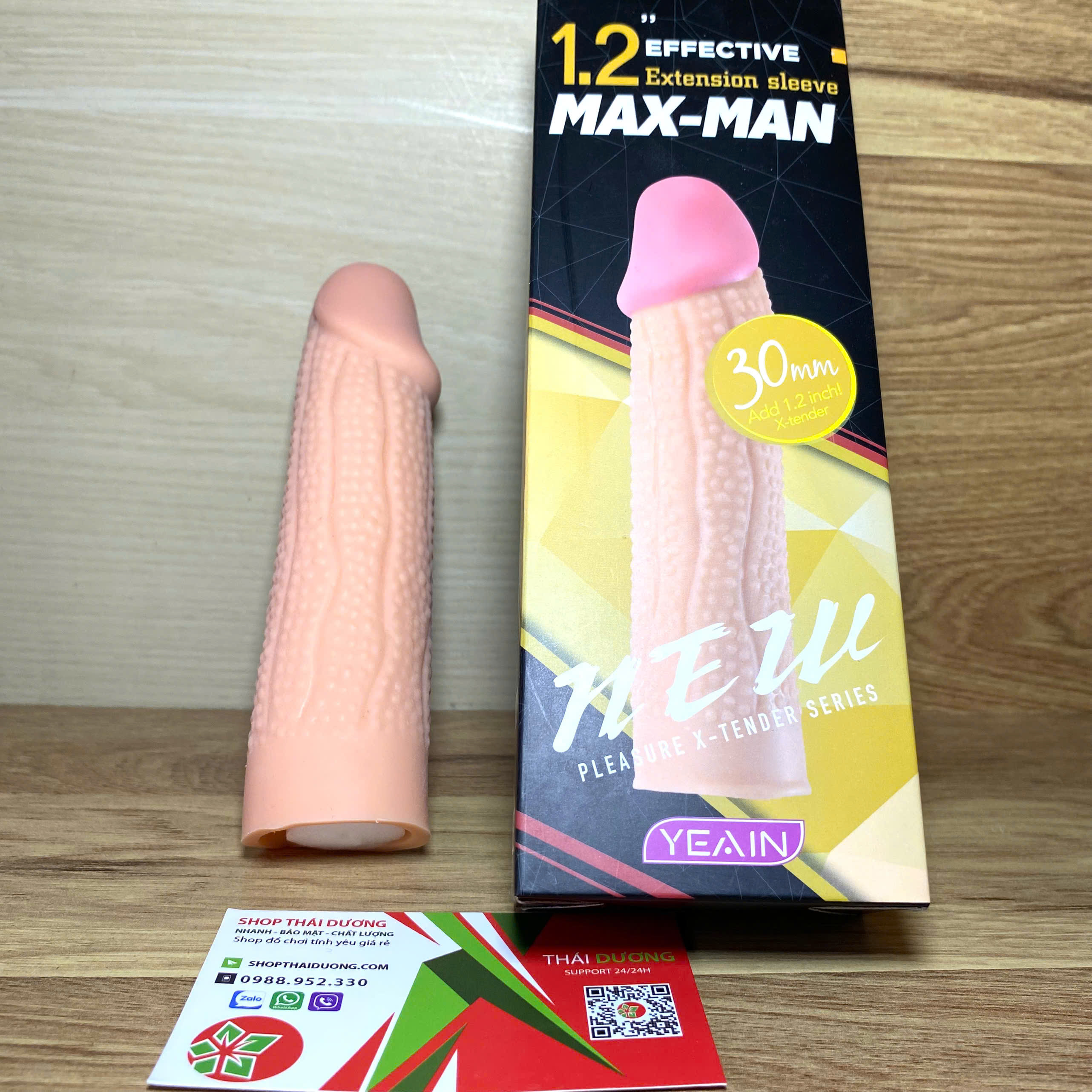 Bao Đôn Dên Gân Gai Yeai Maxman 30mm - Tăng Kích Thước Nam, Cực Phê Khi Sử Dụng