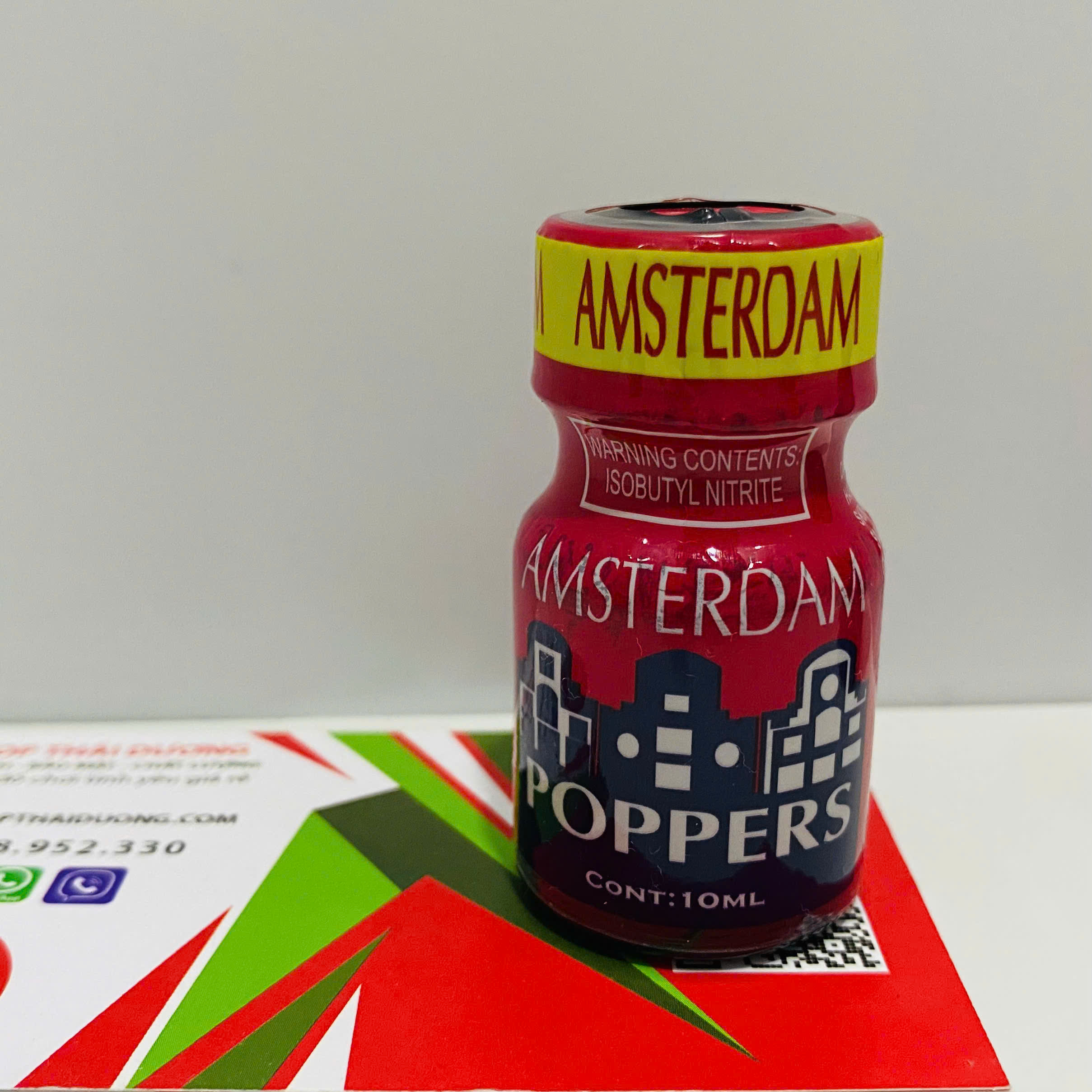 Popper Kích Thích Mạnh Amsterdam Red USA 10ml – Dành Cho Gay, Top/Bot