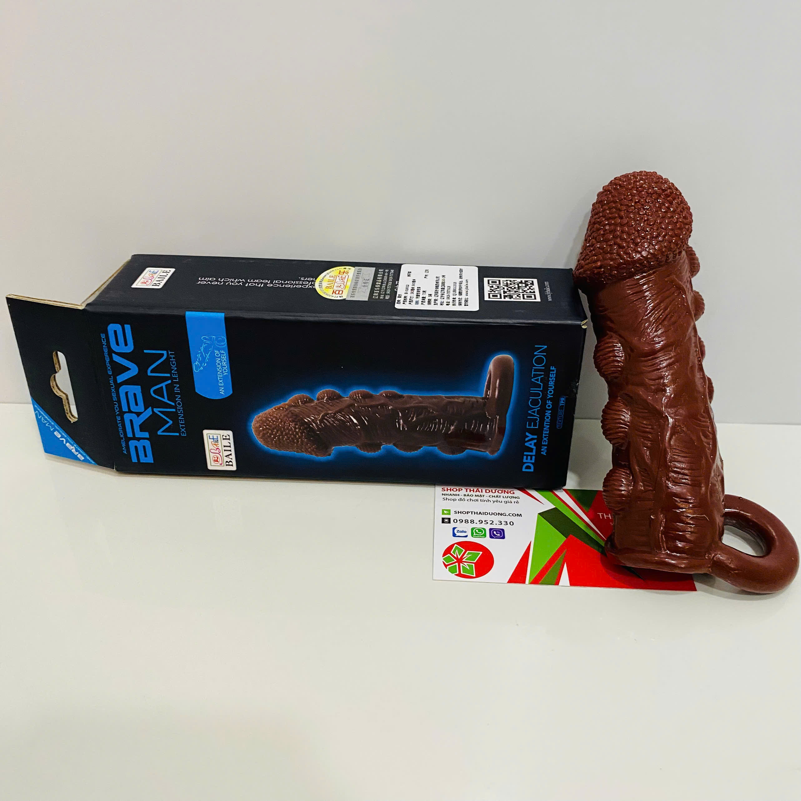 Shop bán Bao Cao Su Đôn Dên Dương Vật Brave Man Có Quay Đeo Chống Tuật Siêu Mềm Dùng Cho Nam hàng mới về