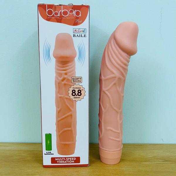 Dương Vật Giả Baile Barbara Cao Cấp – Silicon Mềm Mại Rung Cực Mạnh Dài 8.8 Inch Siêu Thật 