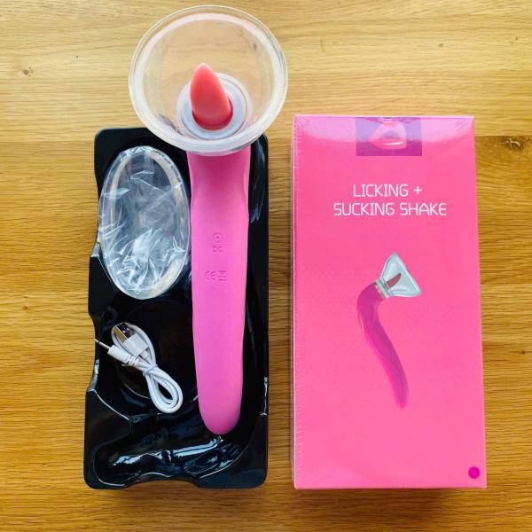 Máy Rung Bú Mút Kèm Lưỡi Liếm – Licking Sucking Shake Massage Điểm G Cực Mạnh 