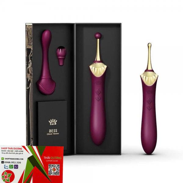 Que Rung Kích Thích Điểm G  ZALO Queen Bess 2  Đa Năng 4 Đầu Phụ 
