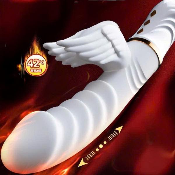 Dương Vật Giả Angel Thiên Thần & Ác Quỷ – Rung Thụt Mạnh Có Sưởi Ấm 42°C 