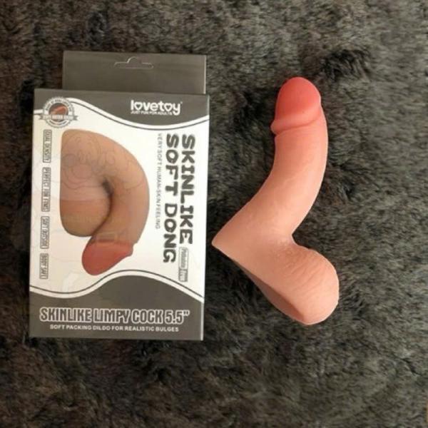 Dương Vật Giả Silicon Lovetoy Limpy Cock – Uốn Cong Nhẹ Cảm Giác Chân Thật 