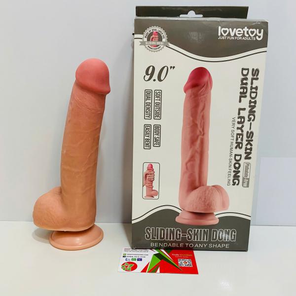 Nơi bán Nơi Bán Dương Vật Giả Hít Tường Siêu Mềm Lovetoy Siliding Skin Dong 9.0 - Sextoy Nữ Cao Cấp  loại tốt 