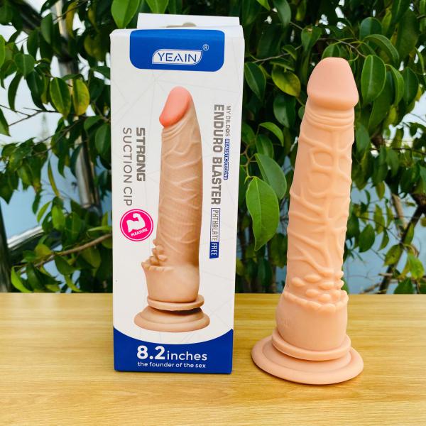 Dương Vật Giả Yeain Xanh 8.2 Inch Cao Cấp – Gân Nổi Siêu Thực Dính Tường 