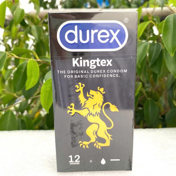 Bao Cao Su Durex Kingtex Hộp 12 Chiếc – Thiết Kế Size Nhỏ 49mm Ôm Gọn An Toàn Tuyệt Đối 