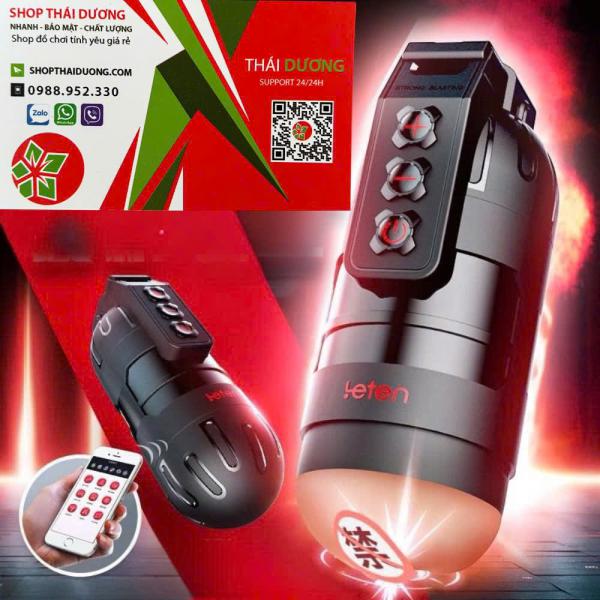 Sextoy Nam Leten Thunder  Máy Âm Đạo Giả Rung Thông Minh Điều Khiển App 