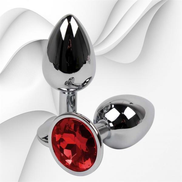 Phích Inox Đính Đá – Đồ Chơi Hậu Môn Màu Bạc Nhiều Size Tăng Cảm Giác Mới 