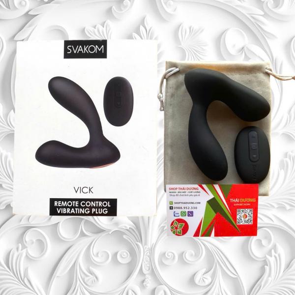 Trứng Rung Hậu Môn Svakom Vick – Massage Đa Điểm 7 Chế Độ Rung Điều Khiển Từ Xa 