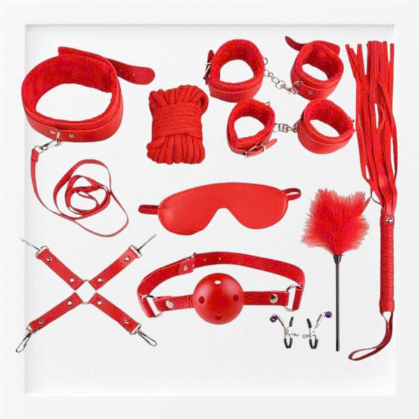 Bộ BDSM 10 Món Yeain – Đầy Đủ Roi Da Bịt Mắt Còng Tay Cho Cuộc Yêu Đột Phá 