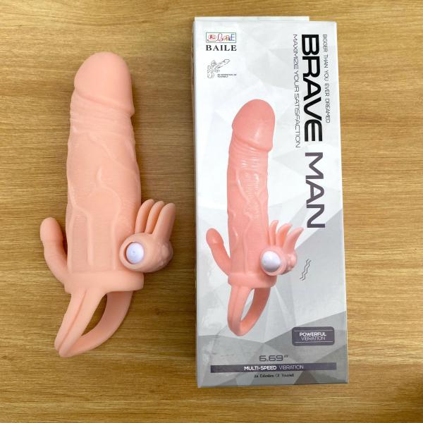 Bao Cao Su Đôn Dên Braveman Quai Đeo – Rung Kép Kích Thích Âm Vật & Hậu Môn Cực Mạnh 