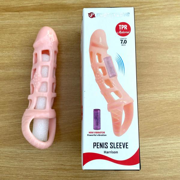 Đôn Dên Bao Cao Su Pretty Love Harrison – Rung Trung Tâm Thiết Kế Lưới Đặc Biệt 