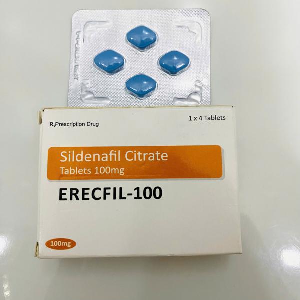 Địa chỉ bán Viên Uống ERECFIL-100 Sildenafil Citrate Cường Dương kéo Dài Thời Gian Quan Hệ Cho Nam  hàng xách tay 