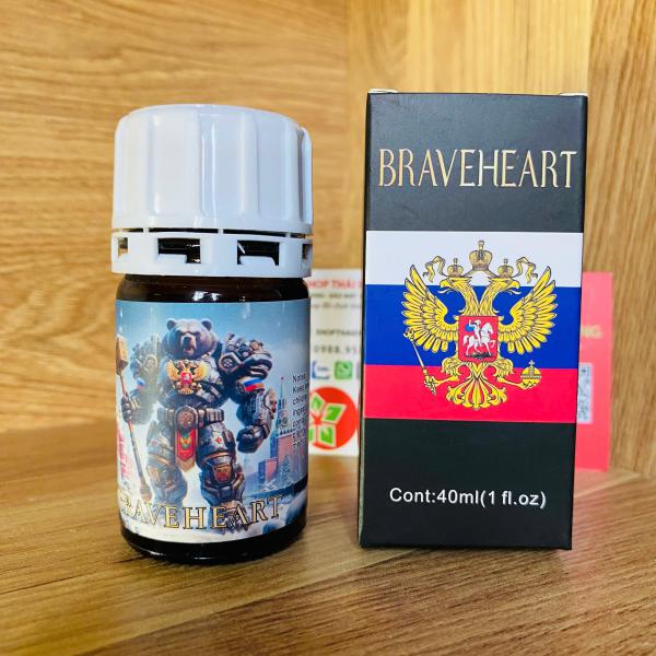 Popper Braveheart 40ml PWD – Tăng Hưng Phấn Cực Mạnh, Dùng Cho Top Bot Chuẩn Mỹ 