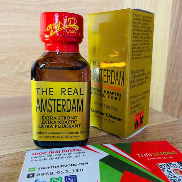 Tinh Dầu Popper The Real Amsterdam 30ml - Tăng Khoái Cảm Cực Nhanh, Hưng Phấn Tột Đỉnh 