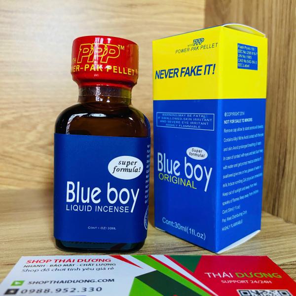 Popper Blue Boy Original 30ml - Kích Thích Mạnh, Tăng Hưng Phấn Cho Top & Bot 