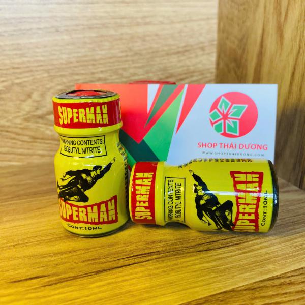 Popper Supermen 10ml Chính Hãng - Chai Hít PWD USA, Tăng Cảm Giác Cực Mạnh Cho Top Bot 