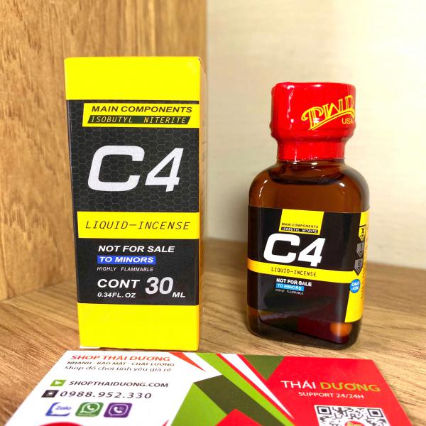Poppers C4 30ml Chính Hãng PWD – Kích Thích Cực Đỉnh, Thăng Hoa Cảm Xúc 